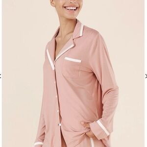 Blush Button-Up Pajama Set